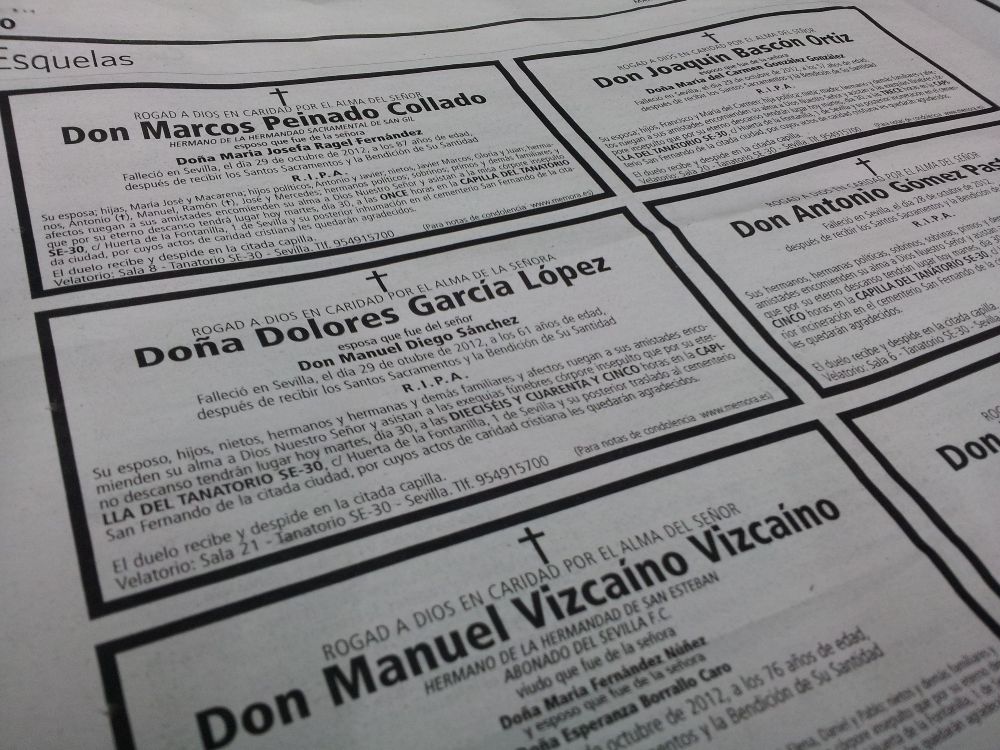 Qué es una esquela funeraria, para qué sirve y tipos esquela funeraria